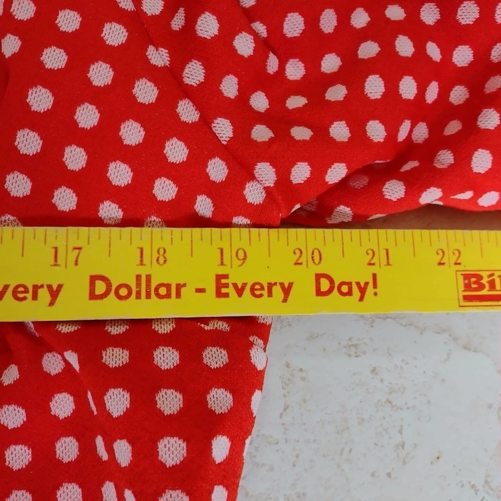Vintage 70s Julie Miller High Neck Drop Waist 2 PC Polka Dot Dress Suit (REPAIR) - Picture 12 of 13